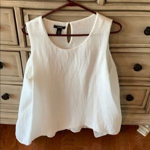 White Alfani sleeveless blouse